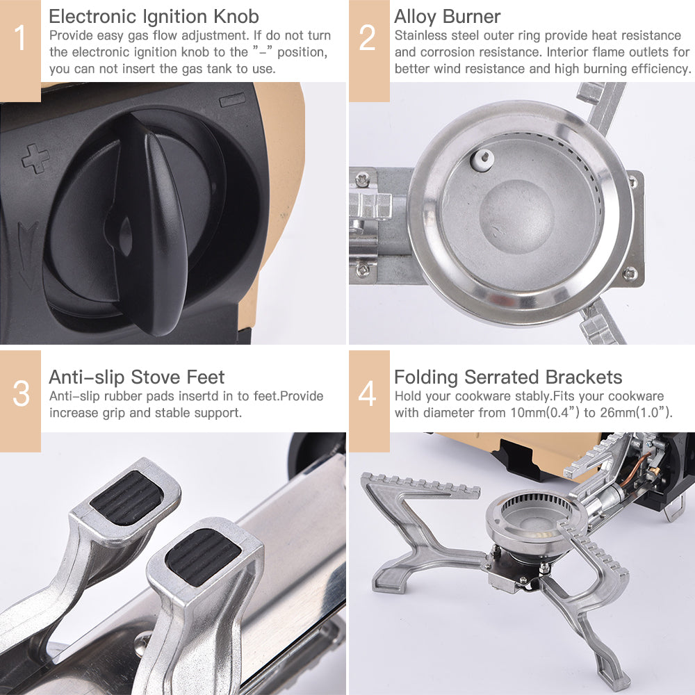 Outdoor Mini Portable Folding Gas Stove | Stornfield