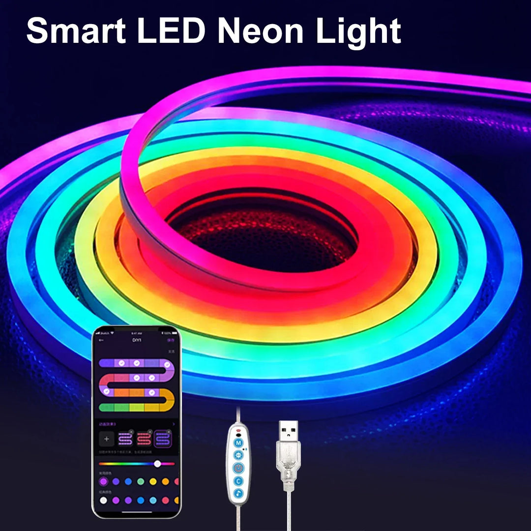 LED RGB Strip - Neon Ambient - Music Synchronization - USB - TV and Bedroom Decoration | Stornfield
