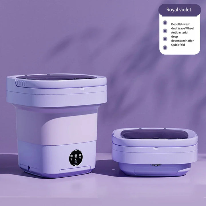 Compact Folding Ultrasonic Travel Laundry Washing Machine | Stornfield