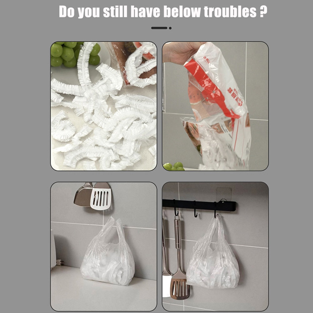 Self-Adhesive Plastic Bag Storage Dispenser | Stonrfield