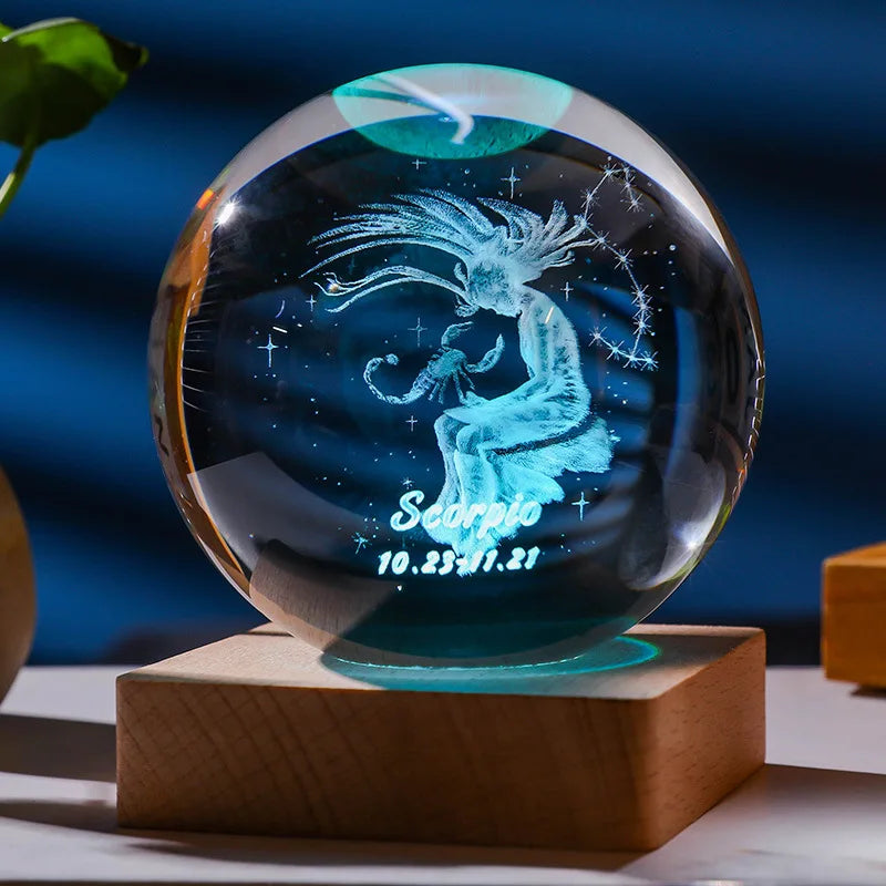 Constellation Crystal Ball Night Light | Stornfield