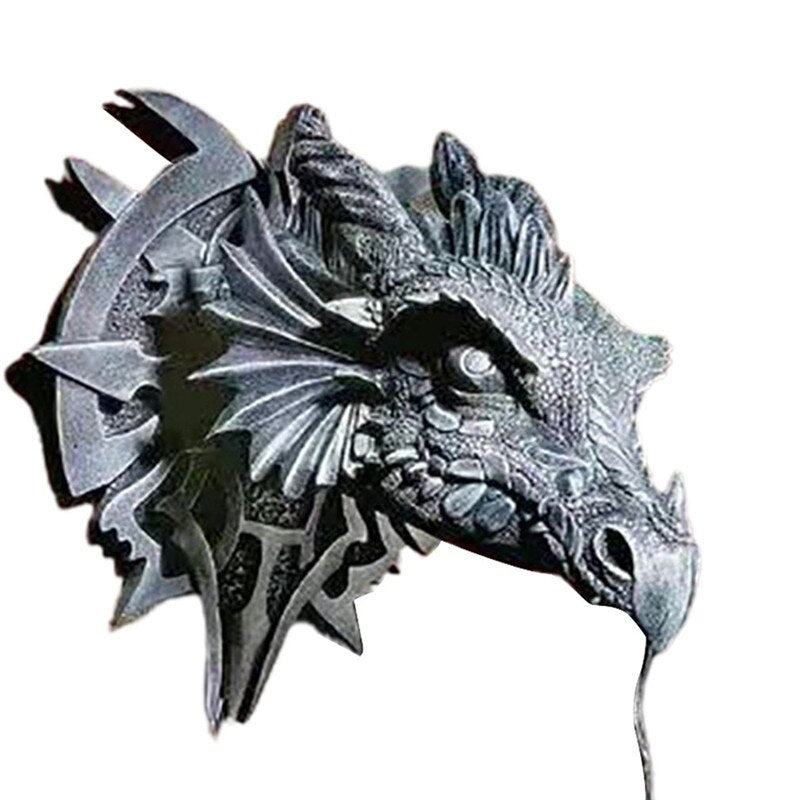 Stornfield | LED Lantern with Resin Dragon Head for a Unique Halloween Decoration