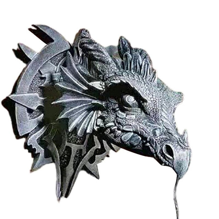 Stornfield | LED Lantern with Resin Dragon Head for a Unique Halloween Decoration