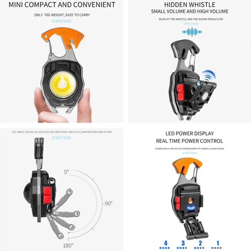 Ultimate COB Multifunction Rechargeable Built-in Ligther Work Light | Stornfield