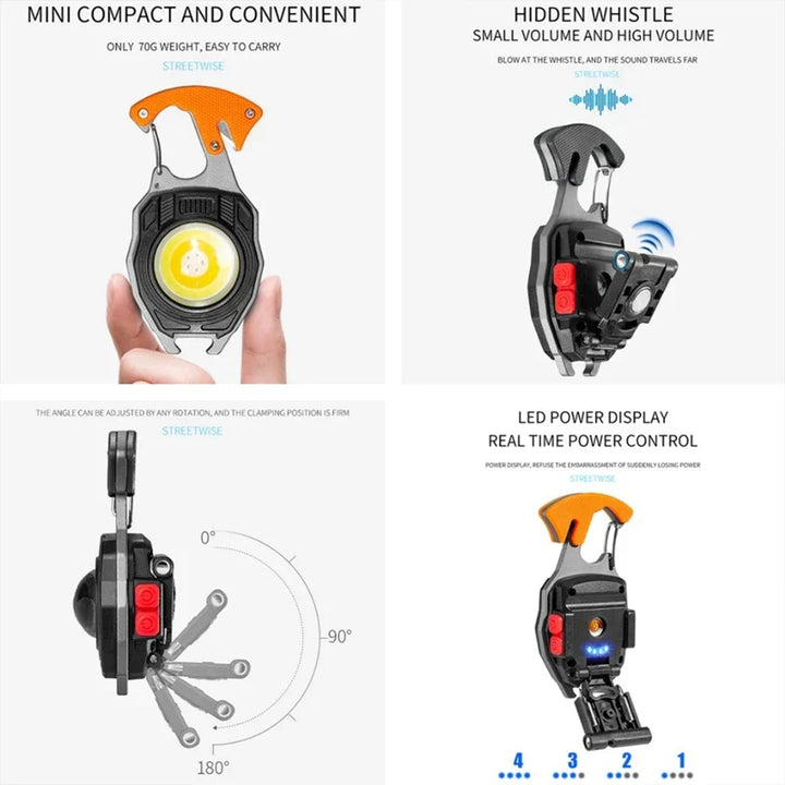 Ultimate COB Multifunction Rechargeable Built-in Ligther Work Light | Stornfield