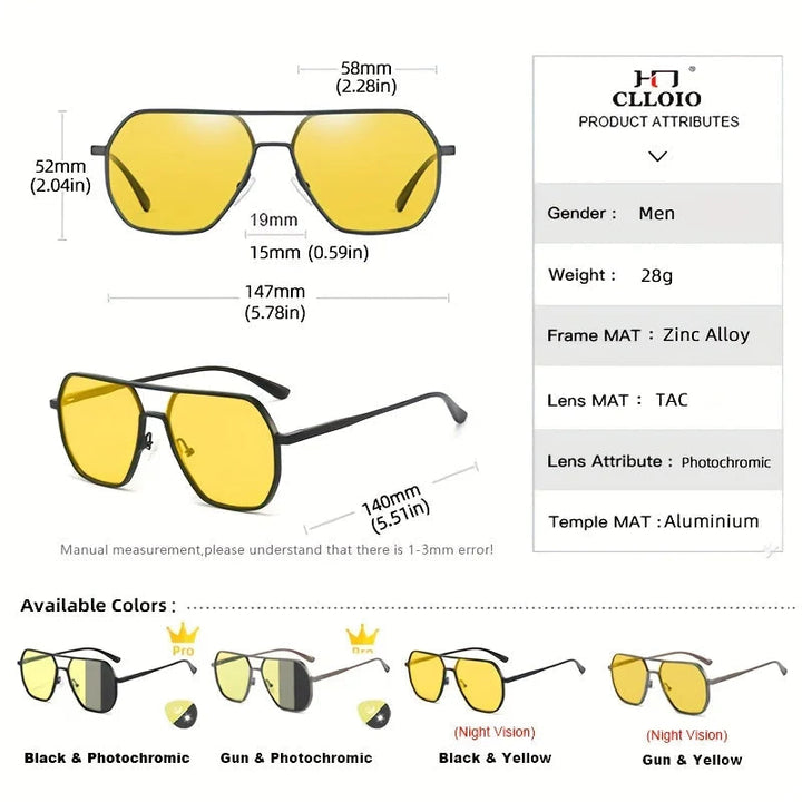 Unisex sunglasses with photochromic lenses | Stornfield