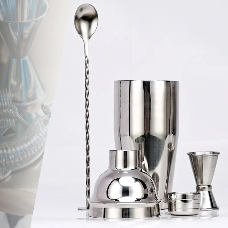 Stornfield | 550ml/750ml Stainless Steel Cocktail Shaker Mixer Bar Set Tools with Wine Rack Tool for Birthday Gift