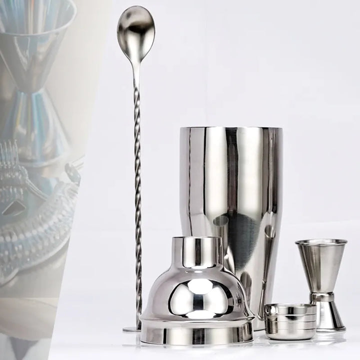 Stornfield | 550ml/750ml Stainless Steel Cocktail Shaker Mixer Bar Set Tools with Wine Rack Tool for Birthday Gift