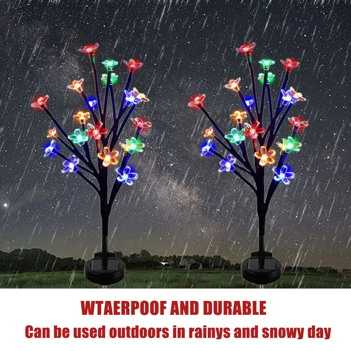 Sakura Tree Solar Flower Pathway Outdoor Lights | Stornfield