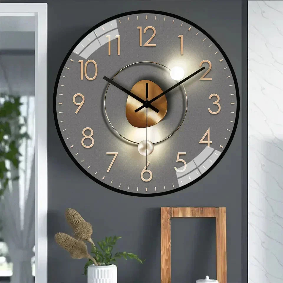 SilentTime - Classic Style Digital Wall Clock - 8 Inch Stornfield