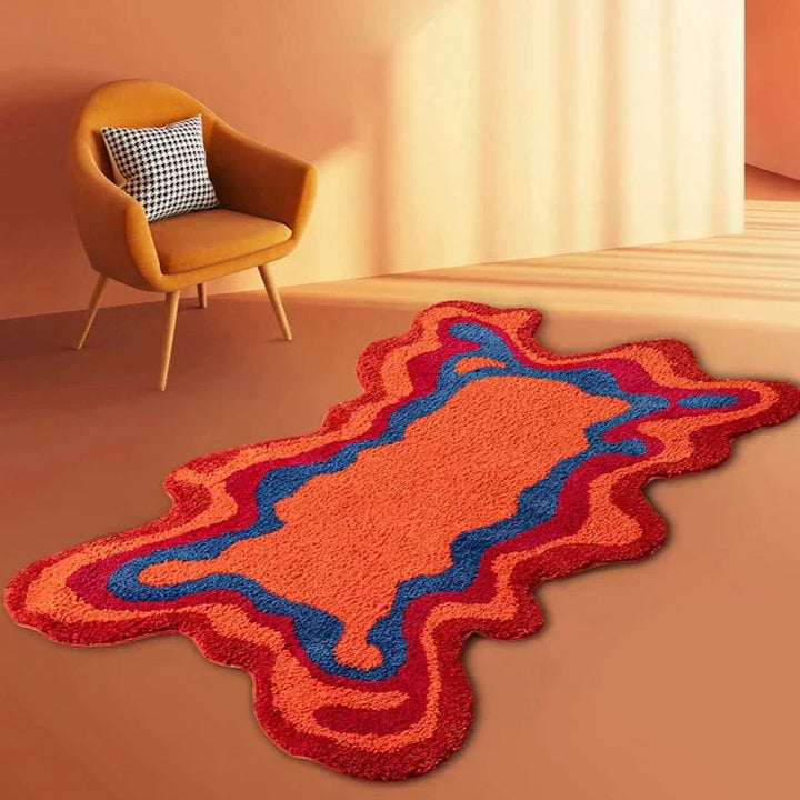 GrooveNest Stornfield Retro Woven Rug