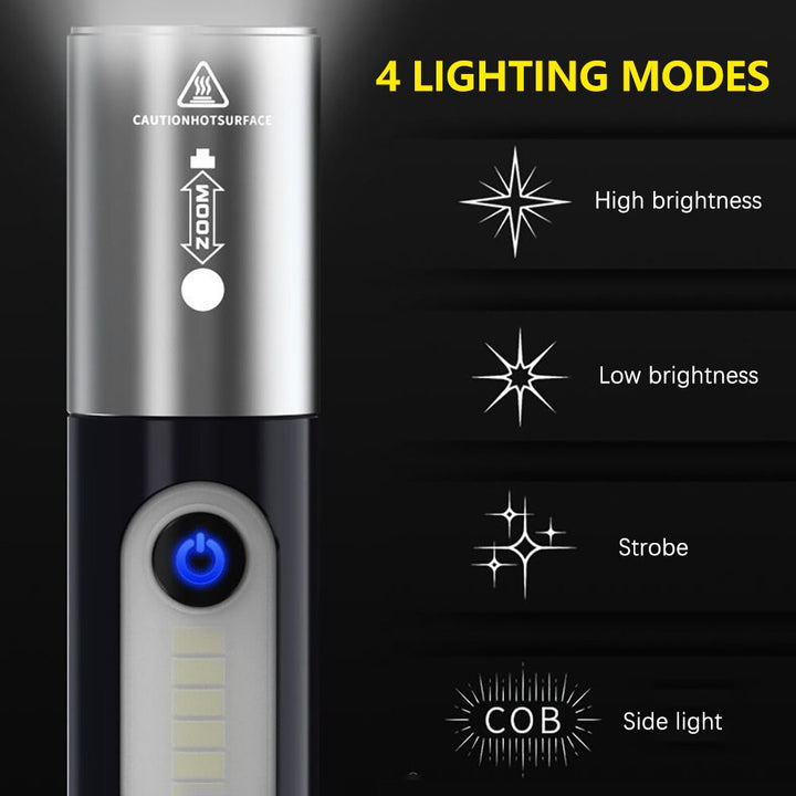 Zoom Ultra-Bright Pocket Led Outdoor Flashlight | Stornfield