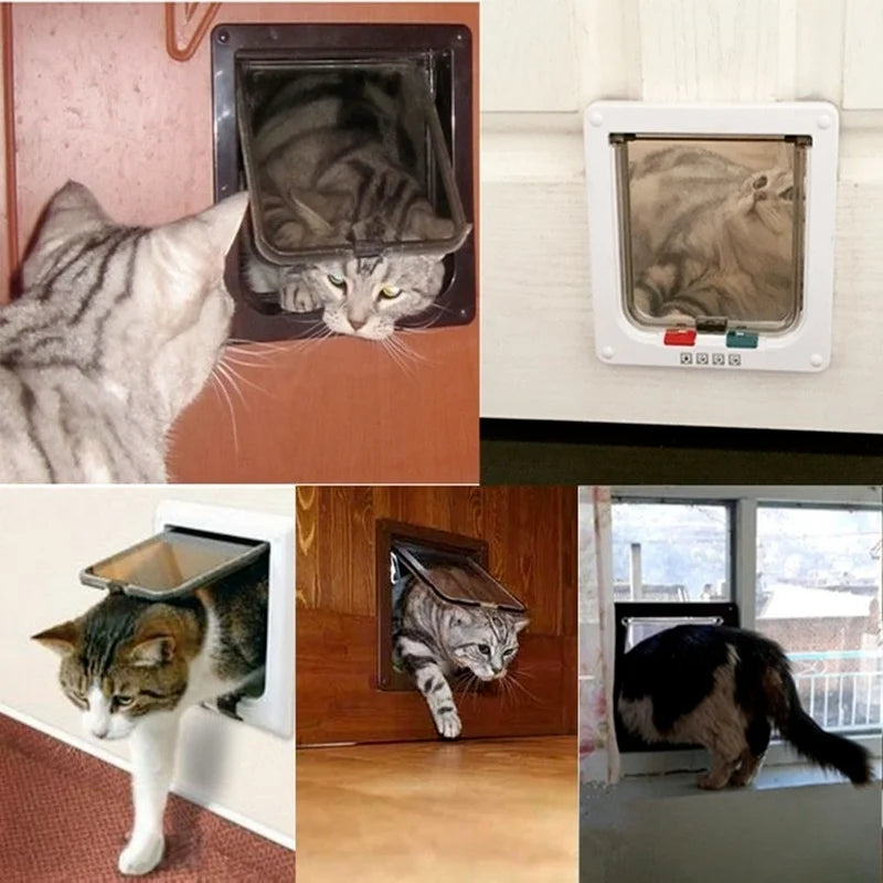 4 Way Pet Door for Cats and Dogs Stornfield