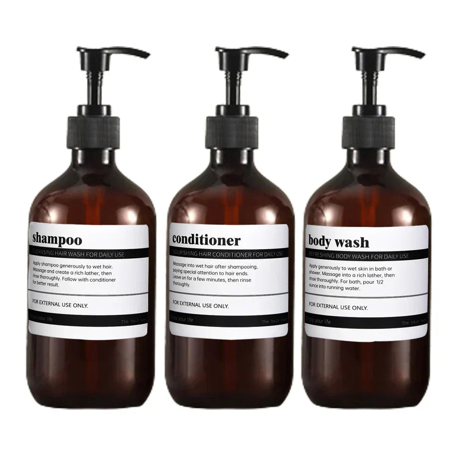 AmberLux 3-piece refillable dispenser set Stornfield