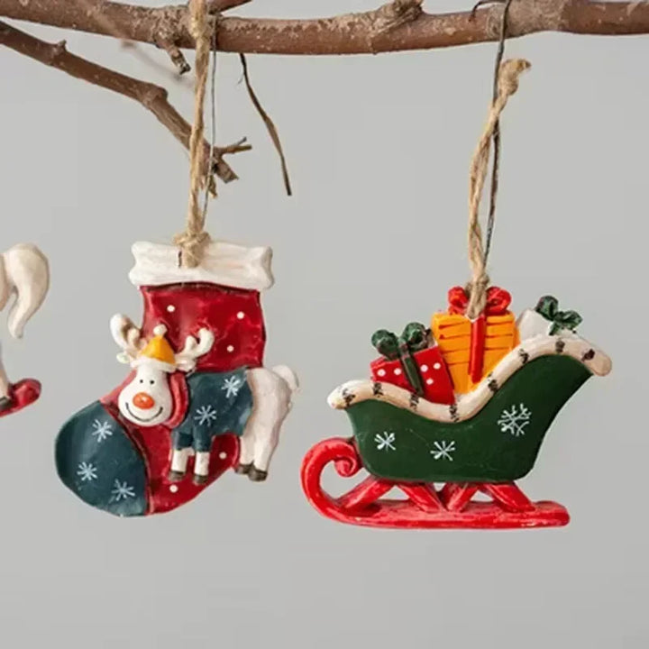 Classic Christmas decoration – Hanging Christmas stockings with moose design | Stornfield