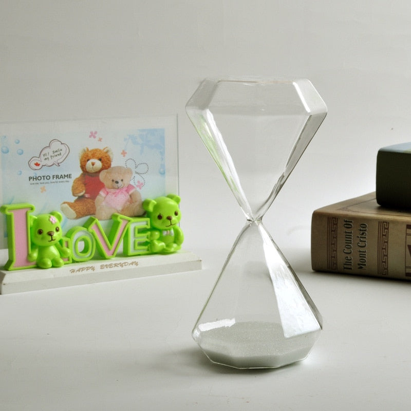Stornfield | Diamond Hourglass 5-60 Minutes, Sand Timer, Hourglass, Kids Gift, Sand Clock, Home Decor, Available in Multiple Color Options