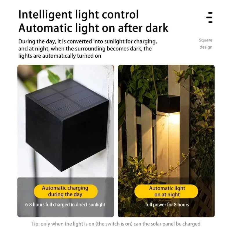 Solar LED Outdoor Wall Light | Stornfield