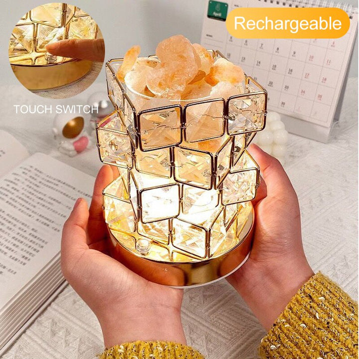 Crystal Room Mood Ambient Geo Shimmer Cube Light | Stornfield