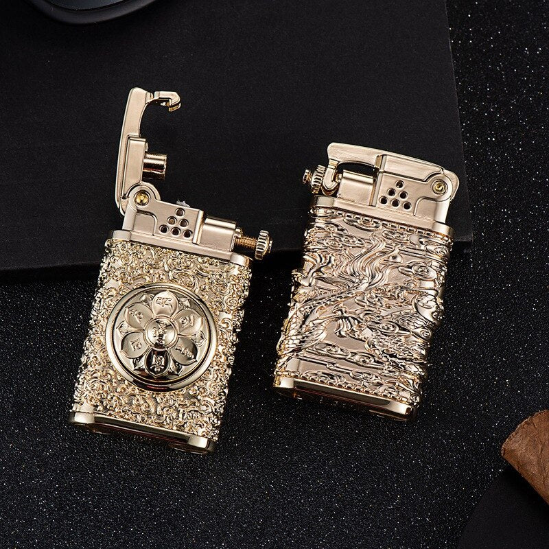 Dragon Wings Brass Kerosene Lighter | Stornfield