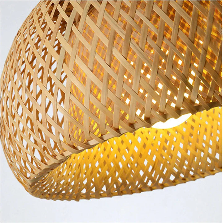 Stornfield | Luxora Handwoven Bamboo Pendant Light - Eco-Friendly Ceiling Lamp