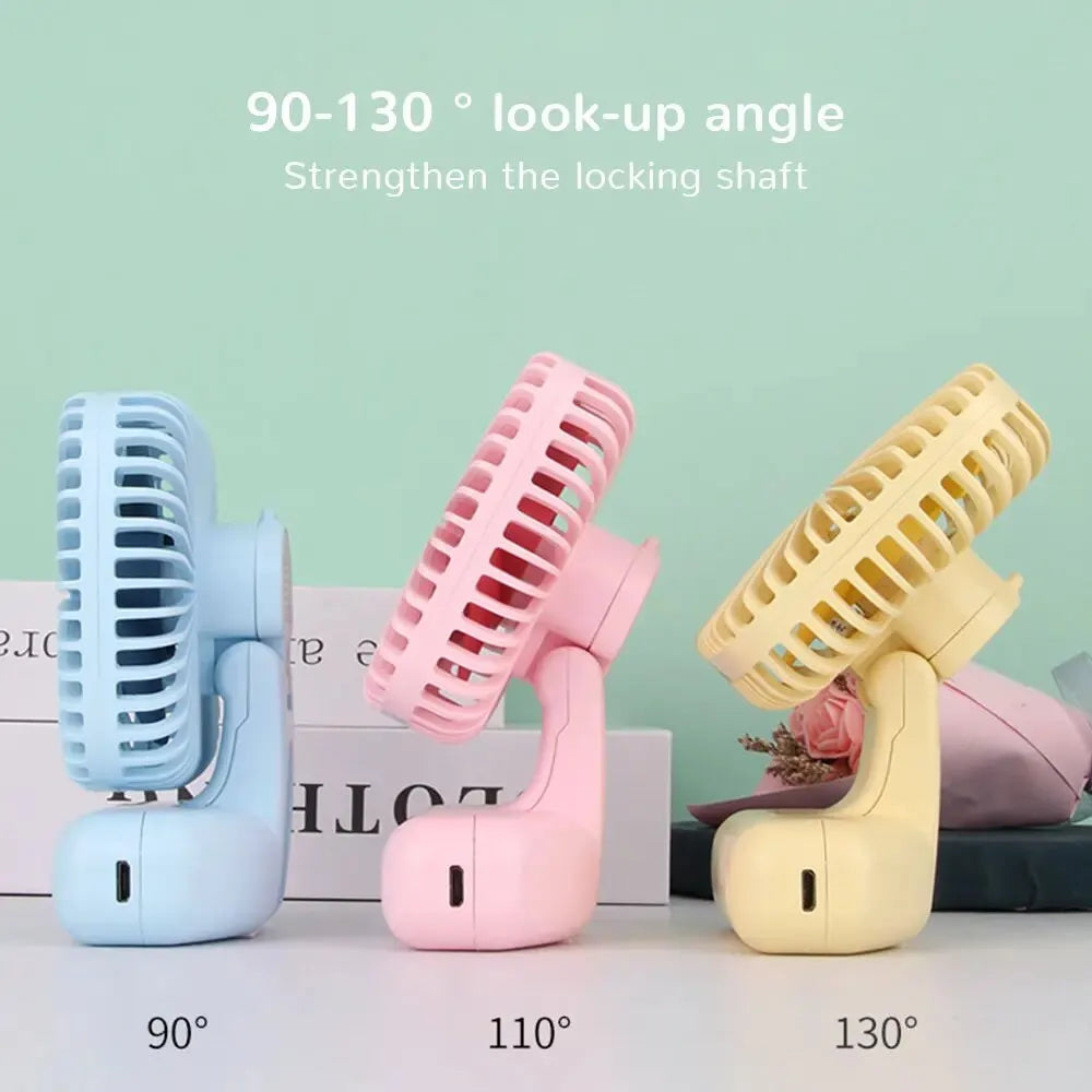 Mini Handheld USB Fan: Portable Three-Speed Cooling for Car, Home, Office, and Outdoor Use - Quiet and Simple Design | Stornfield