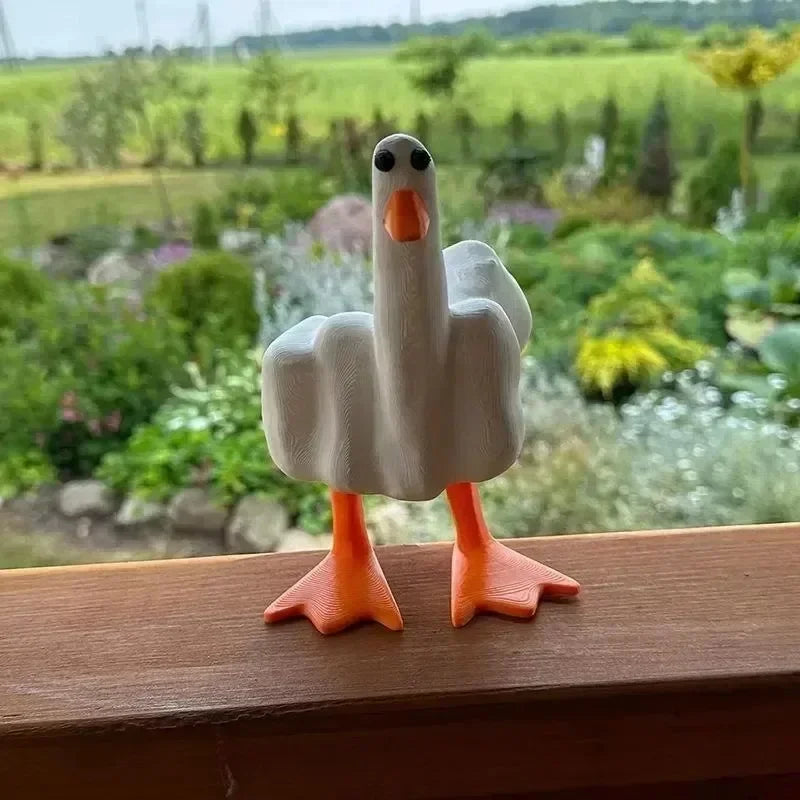 Middle Finger Resin Duck Decor | Stornfield