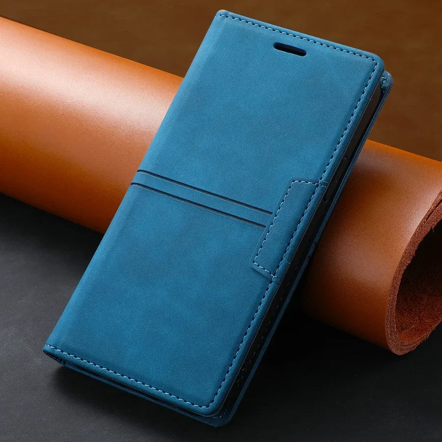 Stornfield | Étui en cuir wallet flip - Google Pixel