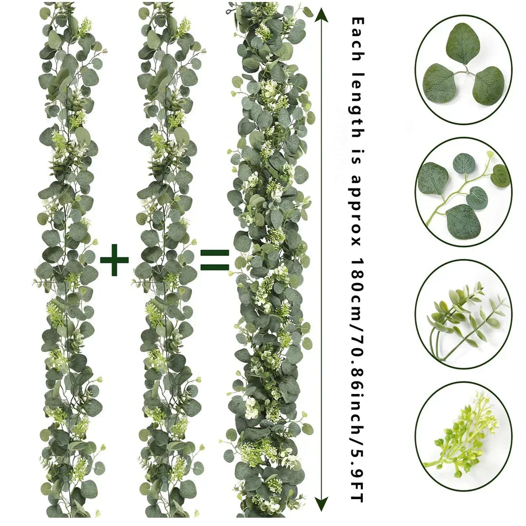 Stornfield | Garland - EucaGreen - Artificial Eucalyptus - Set of 2