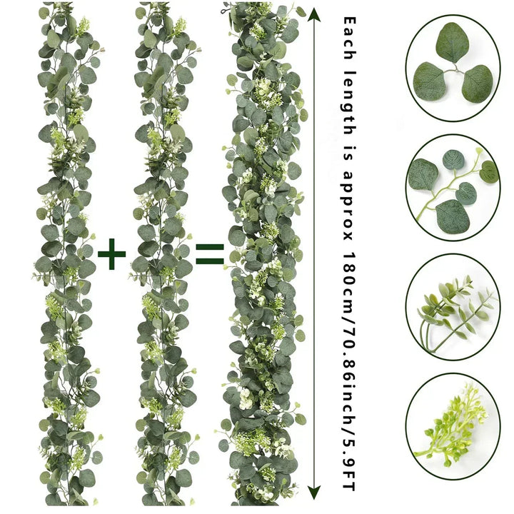 Stornfield | Garland - EucaGreen - Artificial Eucalyptus - Set of 2