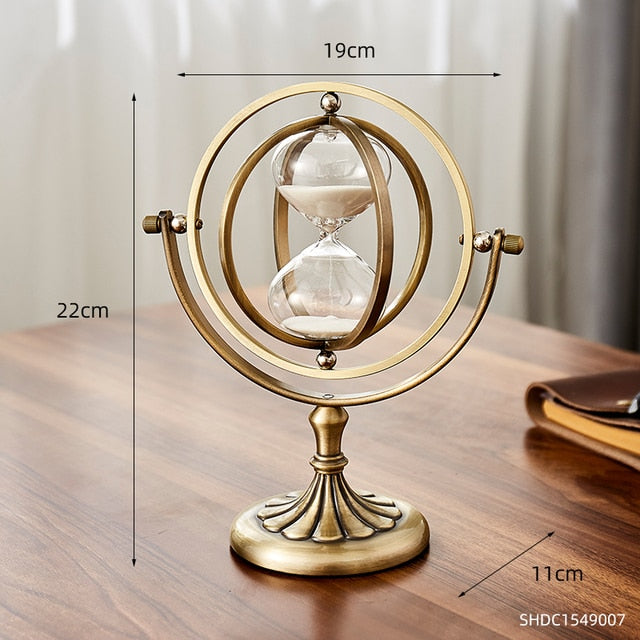 Time Charmer Metal Hourglass Decor | Stornfield