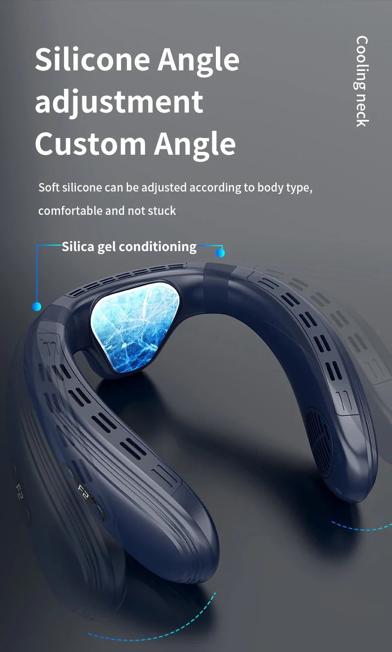 Portable Neck Fan 5200mAh – Rechargeable Wearable Semiconductor Cooling Fan, Personal Outdoor Neck Air Conditioner | Stornfield
