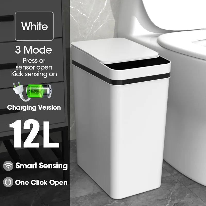 Waterproof Smart Wave Sensor Automatic Trash Can | Stonrfield