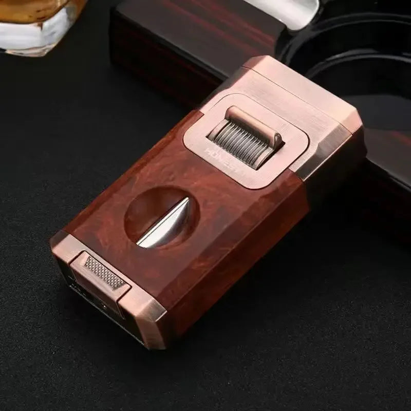 Metal Double Jet Flame Wind Proof Butane Lighter | Stornfield