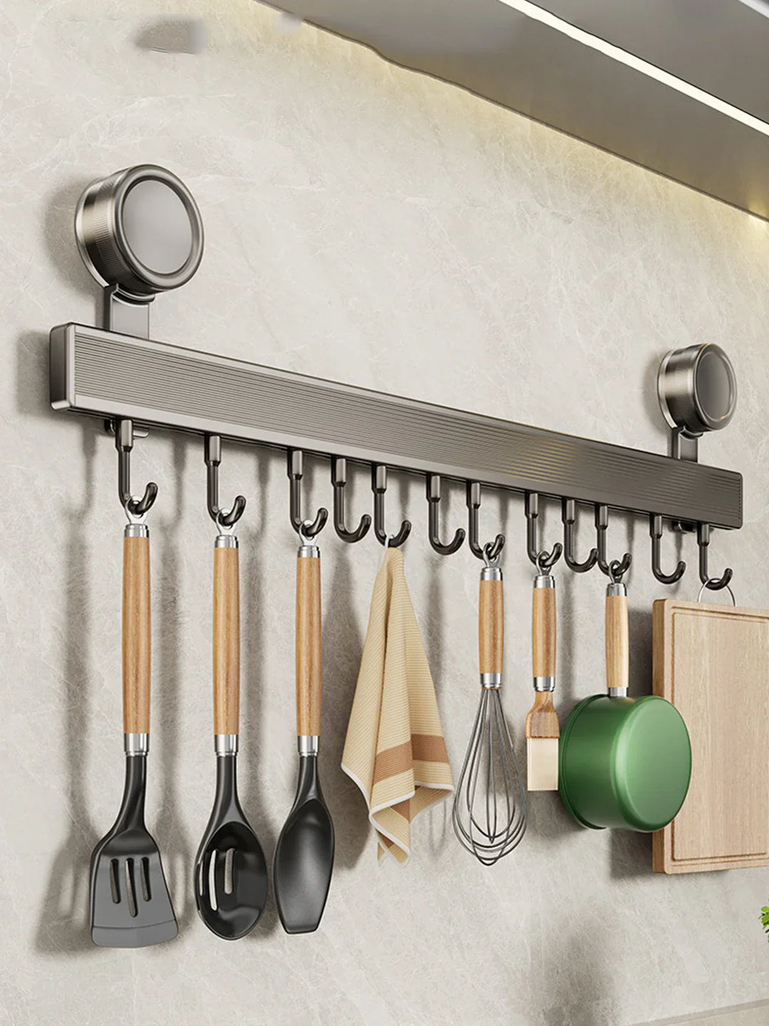 ChefSpace Kitchen Wall Hook Rail Stornfield
