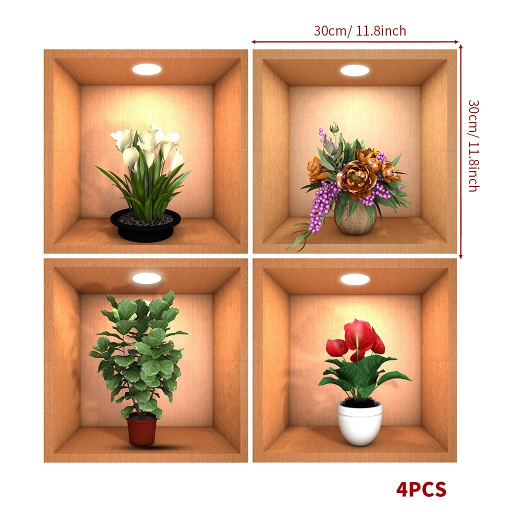 Wall Decorative Potted Plant Stickers | Stornfield
