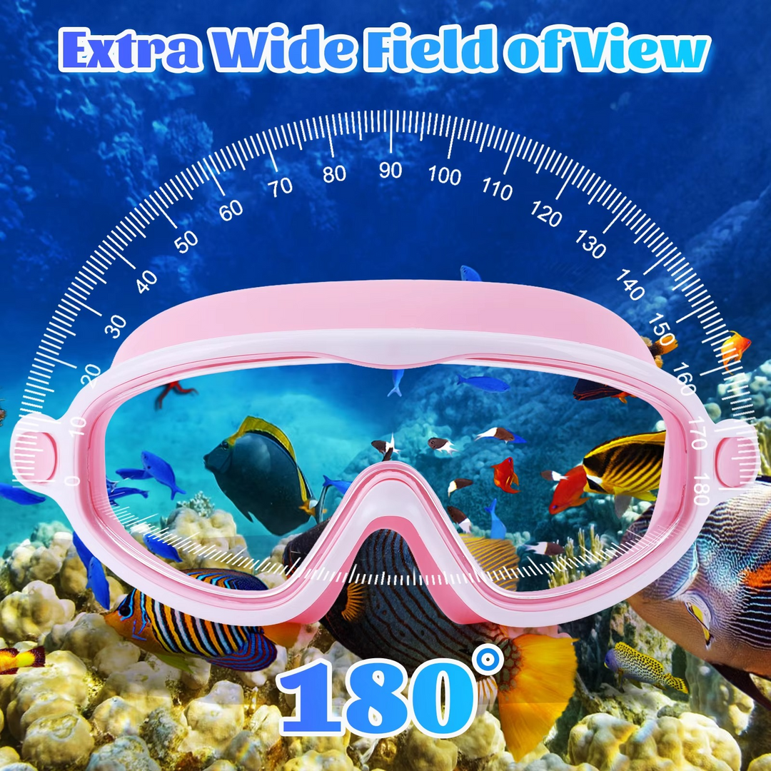 Stornfield | 2-Pack HD Swimming Goggles with Earplugs, Wide-View Waterproof Dive Mask