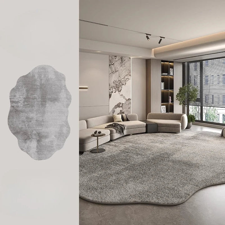 Stornfield | Irregular Plush Rug Light Luxury Washable for Bedroom and Living Room