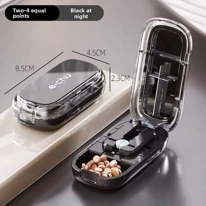 Pocket Size Dustproof Pill Cutter Organizer | Stornfield