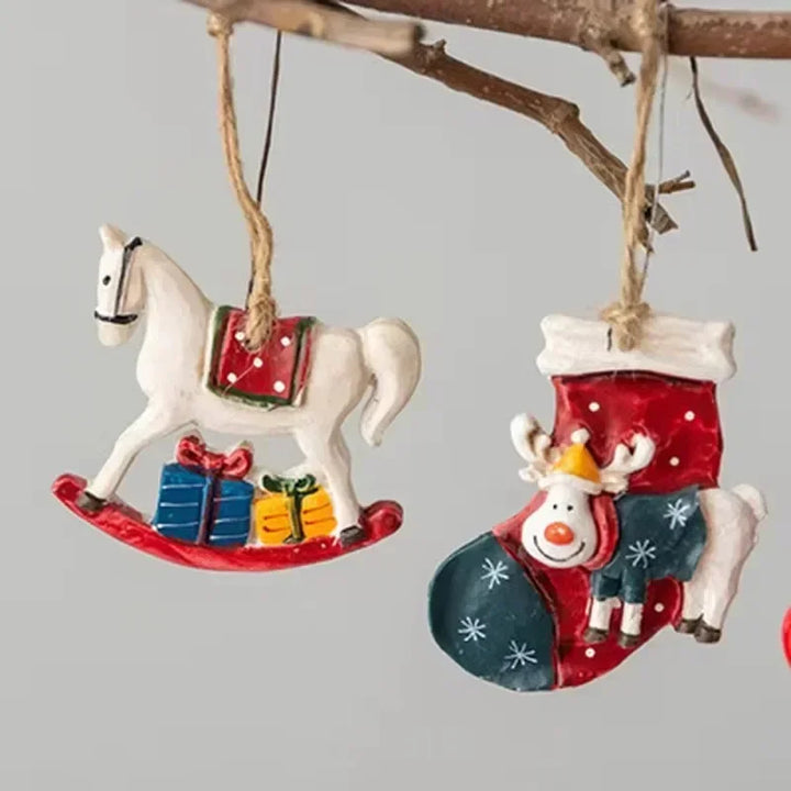 Classic Christmas decoration – Hanging Christmas stockings with moose design | Stornfield