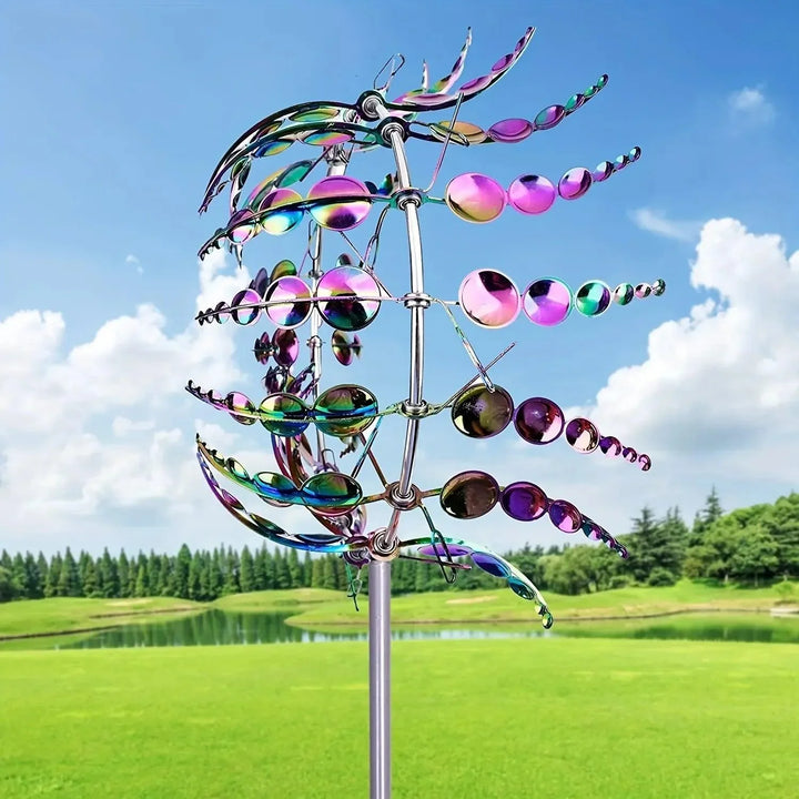 Stornfield | Spinner Windmill | Unique Wind-Powered Metal Garden Decoration