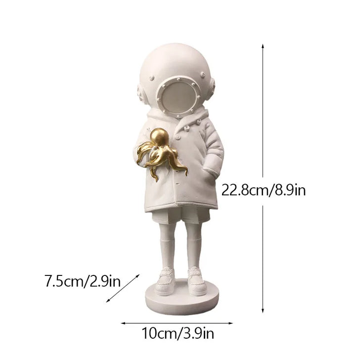 Stornfield | Artify Banksy Sculpture Collection | Flower Thrower & Balloon Girl | Pop Art Figures | Modern Office & Home Decoration