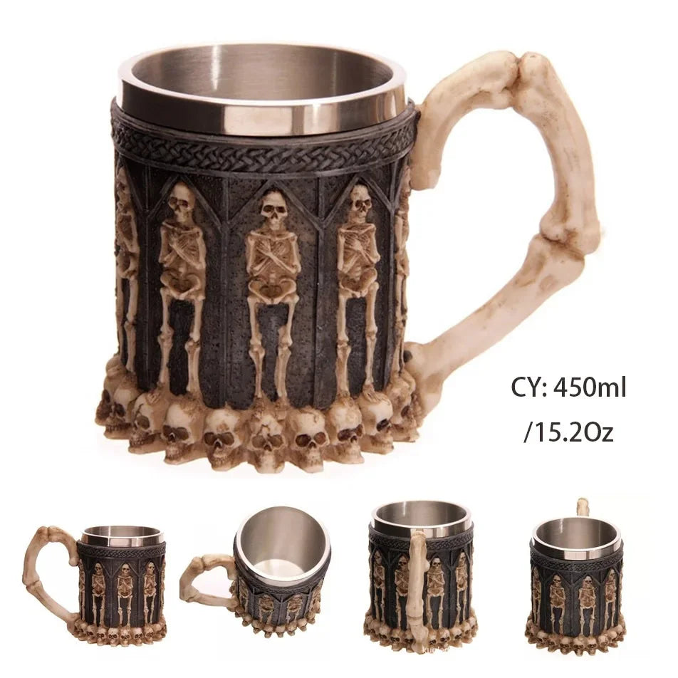 Stornfield | Medieval Dragon Stainless Steel Resin Mug as Coffee Mug or Tea Mug
