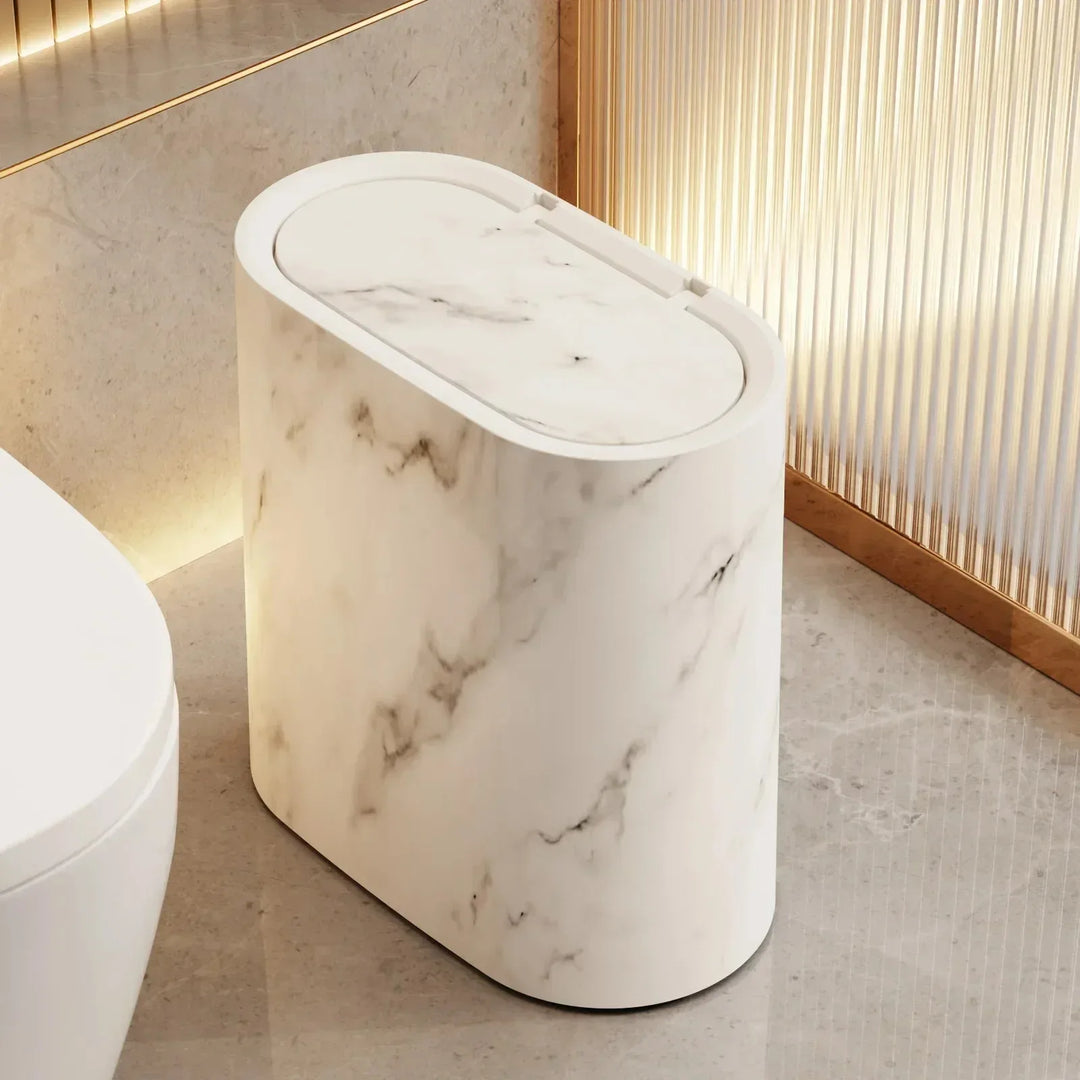 Nordic Marble Design Trash Can Stornfield