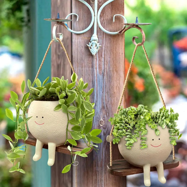 Swing Smiling Face Flower Pot | Stornfield