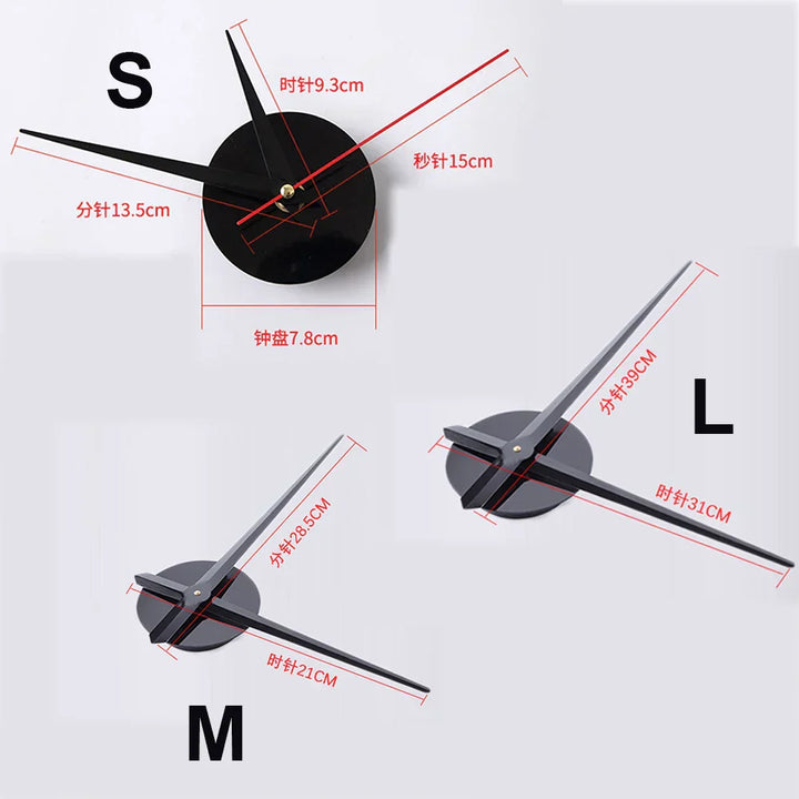 Stornfield | New large unique style acrylic wall clock