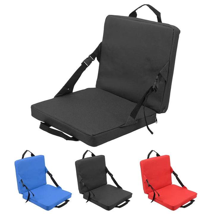 Stornfield | SITPURE Folding chair with backrest | Padded seat cushion | Compact & Comfortable for stadium, beach & park