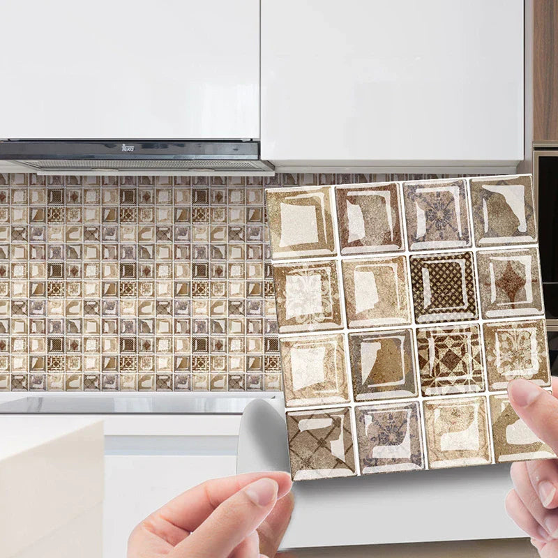DecoMosaic 3D Mosaic Wall Tile Stickers Stornfield