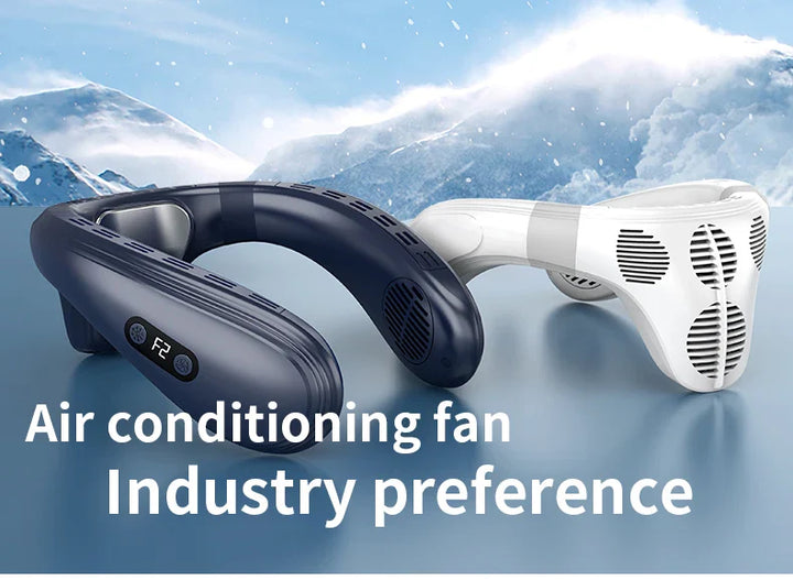 Portable Neck Fan 5200mAh – Rechargeable Wearable Semiconductor Cooling Fan, Personal Outdoor Neck Air Conditioner | Stornfield