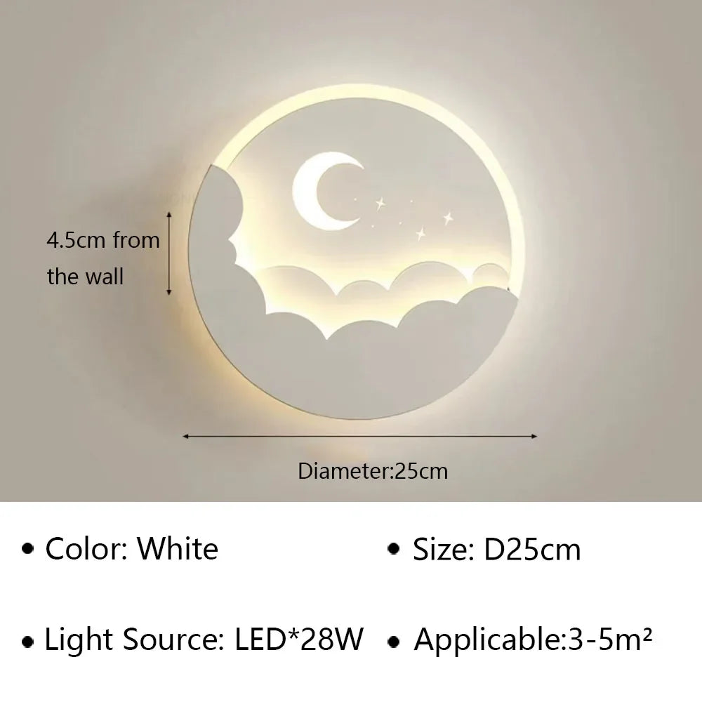 Stornfield | LED Wall Lamp with Moon and Stars