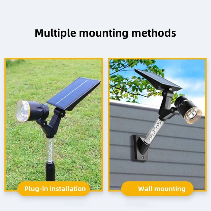 Solar LED Garden Home Outdoor Pathway Spotlights | Stornfield